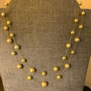 Cultured Pearl station necklace by Honora. 18 inch.
